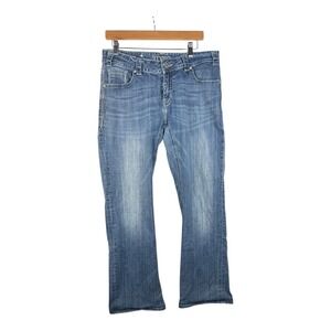 Rock‎ & Roll Cowgirl Mid Rise Jeans size 33X34 Blue